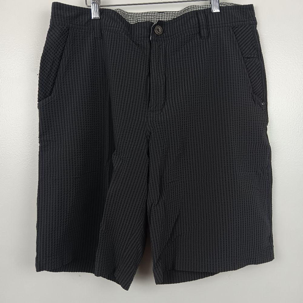 Lululemon Textured Shorts Mens 36 Stretch Commission Golf Beach Grey